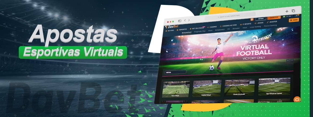 Características das apostas em desportos virtuais no site da casa de apostas online DavBet 
