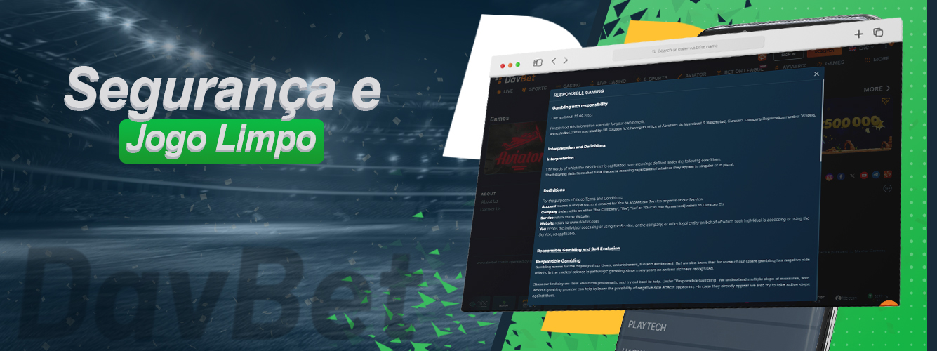 Licença e segurança do casino online DavBet para utilizadores brasileiros
